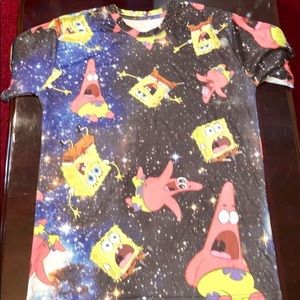 Spongebob and Patrick Galaxy Shirt